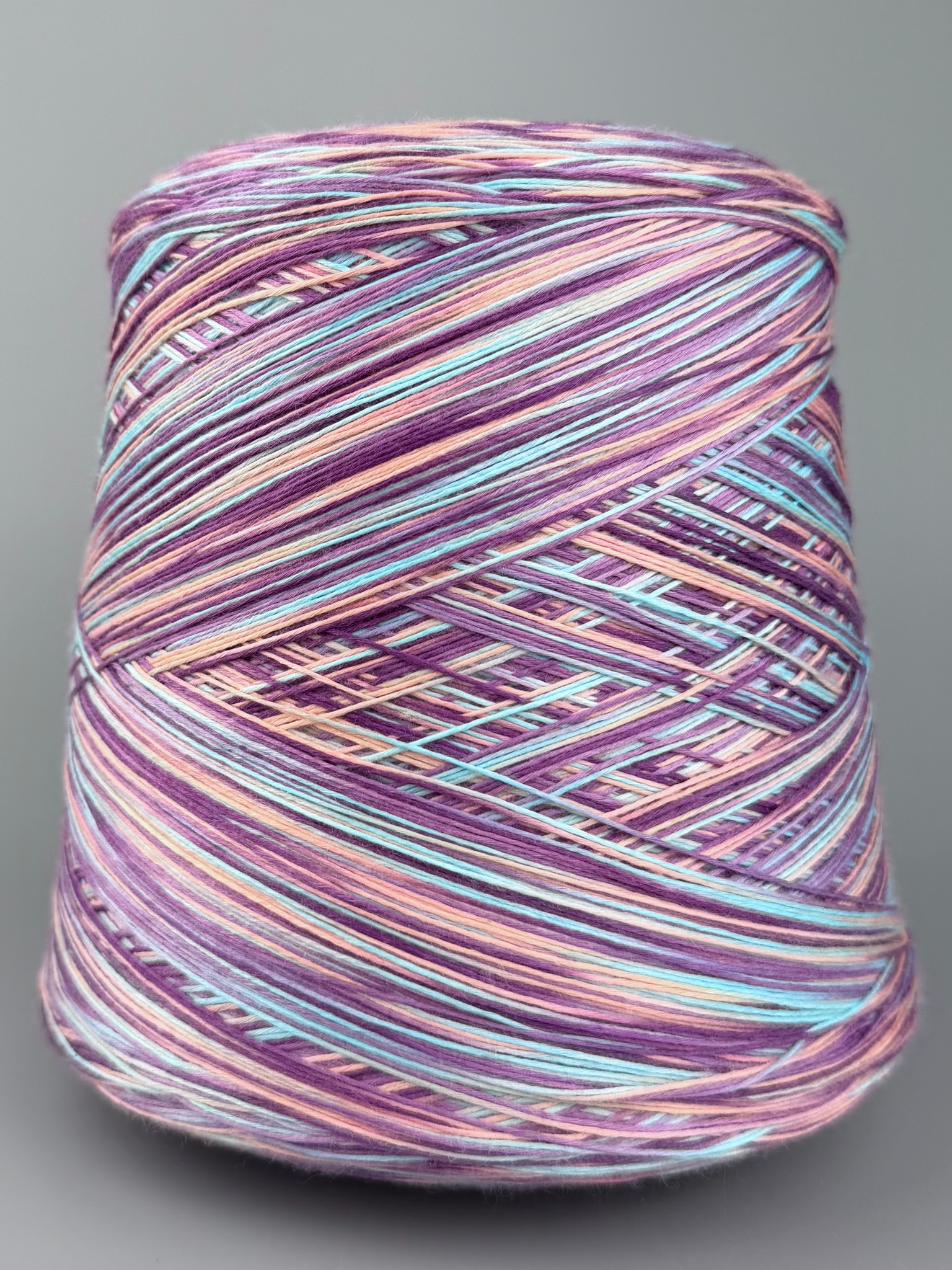 Zimpfer Wolle Art. Mimi Multicolor 500 m / 100 g – Garn aus Bambus und Seide col.  Lilla corallo turchese foto 2